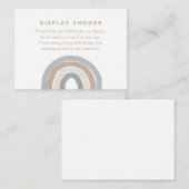 ブルーウォーター色レインボーボーディスプレイシャワーエンクロージャ エンクロージャーカード (正面/裏面)