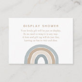 ブルーウォーター色レインボーボーディスプレイシャワーエンクロージャ エンクロージャーカード (正面)