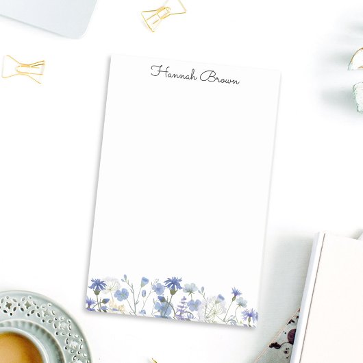 ブルーウォーター色ワイルドフラワーガーデン ポストイット