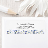 ブルーウォーター色ワイルドフラワーガーデン ラベル (インサイチュ)