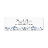 ブルーウォーター色ワイルドフラワーガーデン ラベル (正面)