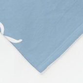 ブルーウォーター色ヴィンテージレトロ乳母車バグカー フリースブランケット (角)