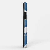 ブルーウォーター色ヴィンテージ花と鳥 Case-Mate iPhoneケース (裏面/右)