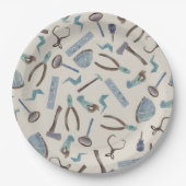 ブルーウォーター色建築ツール ペーパープレート (正面)