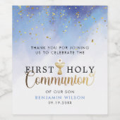 ブルーウォーター色最初の聖餐式 ワインラベル (シングルラベル)