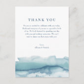 ブルーウォーター色海結婚ズサンキューノート 案内ポストカード (正面)