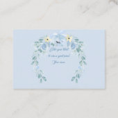 ブルーウォーター色牡丹 名刺 (裏面)