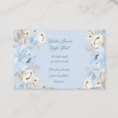 ブルーウォーター色牡丹 名刺 (正面)