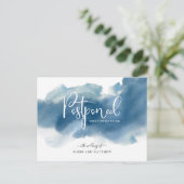 ブルーウォーター色、延期結婚の発表 ポストカード (スタンド正面)