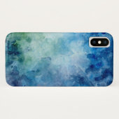 ブルーウォーター色iPhoneケース Case-Mate iPhoneケース (裏面(横))