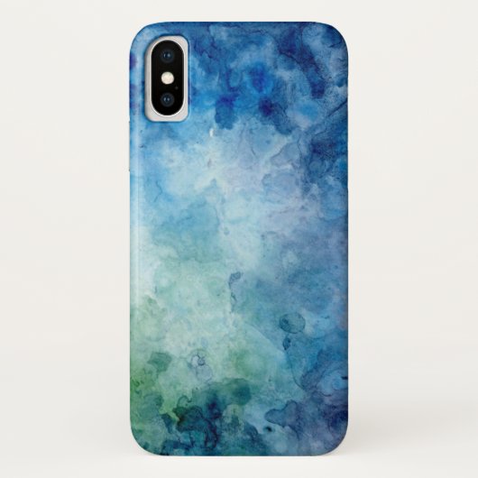 ブルーウォーター色iPhoneケース Case-Mate iPhoneケース (裏面)