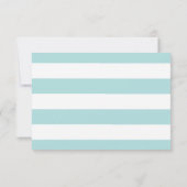 ブルーウォーター色x金ゴールド（ばちゃばちゃ）跳ねるバルミツワー 出欠カード (裏面)