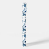 ブルーウォーター花紋付きモノグラム Case-Mate iPhoneケース (裏面 / 右)