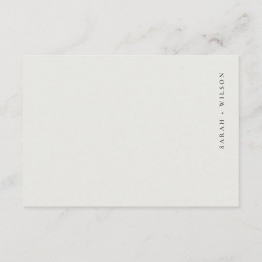 ブルーウォーター華美カラーピーコックウェディングレセプション エンクロージャーカード (裏面)