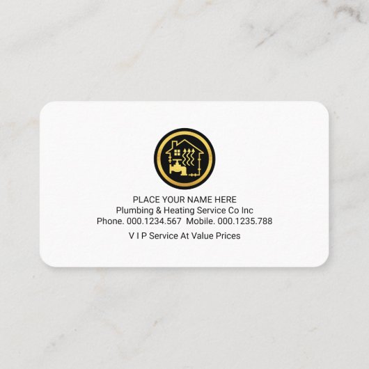 ブルーウォーター金ゴールド波プルマーサービス 名刺 (裏面)