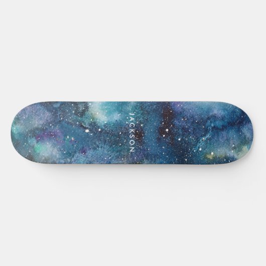 ブルーウォーター銀河系宇宙星名 スケートボード (横)