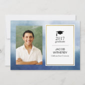 ブルーウォーター・カラー大学院フォトカード 招待状 (正面)