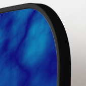 ブルーウォーター・カラー大理石パターンピックボールパドル ピックルボールラケット (左詳細)