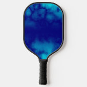 ブルーウォーター・カラー大理石パターンピックボールパドル ピックルボールラケット (裏面)