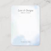 ブルーウォーター・カラー洗浄イヤリングジュエリー表示 名刺 (正面)