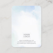 ブルーウォーター・カラー洗浄イヤリングジュエリー表示 名刺 (裏面)