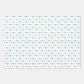 ブルーウォーター・カラー・ボウズ・ラッピング・紙 ラッピングペーパーシート (正面)