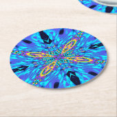 ブルーウォーター ラウンドペーパーコースター (アングル)
