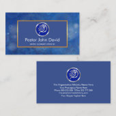 ブルーウォーター《写真》ぼけ味イクサス魚牧師 名刺 (正面/裏面)