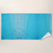 ブルーウォーター/海デザイン ビーチタオル (正面)