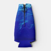 ブルーウォーパーソナライズされたト写真魚釣りボートキャプテン ボトルクーラー (裏面)