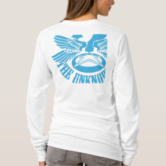 ブルーウォーメンスフィットフード付 Tシャツ