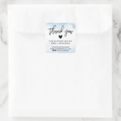 ブルーウォーモダンターカラービジネスサンキュー スクエアシール (バッグ)