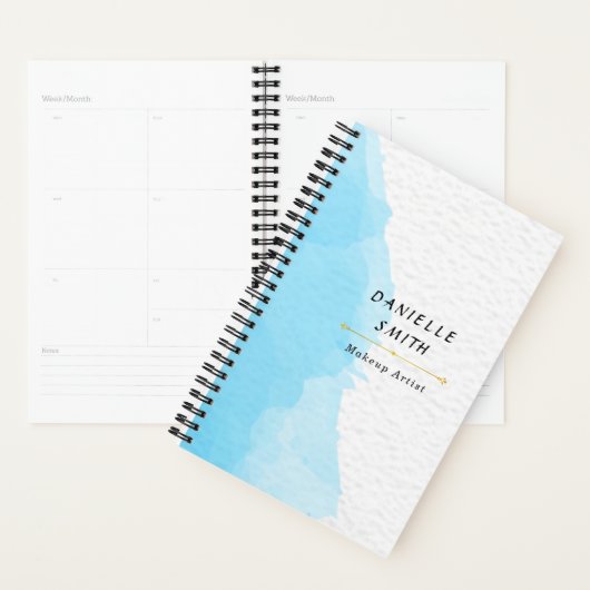 ブルーウォーモダンターカラーファッションビジネスヤード プランナー手帳 (ディスプレー)