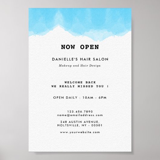 ブルーウォーモダンターカラーファッション事業 ポスター (正面)