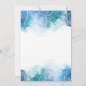 ブルーウォーモダンターカラーボーイファースト聖餐式 招待状 (裏面)