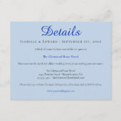 ブルーウォーモダントカラーラン結婚ズWebサイトEnc エンクロージャーカード (正面)