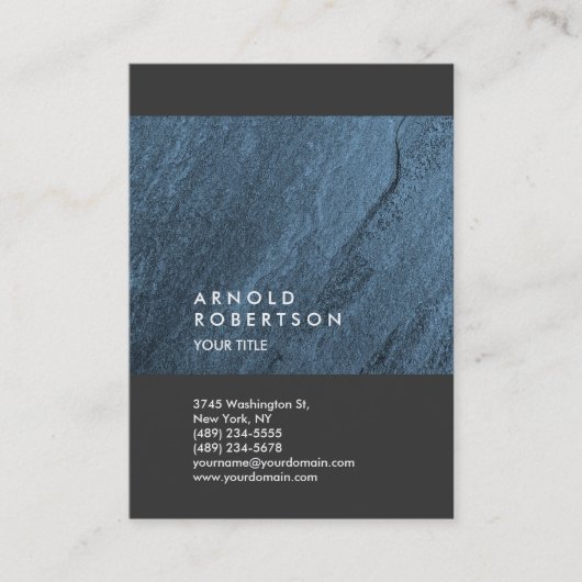 ブルーウォールデザイントレンディーラージプロフェッショナル 名刺 (正面)