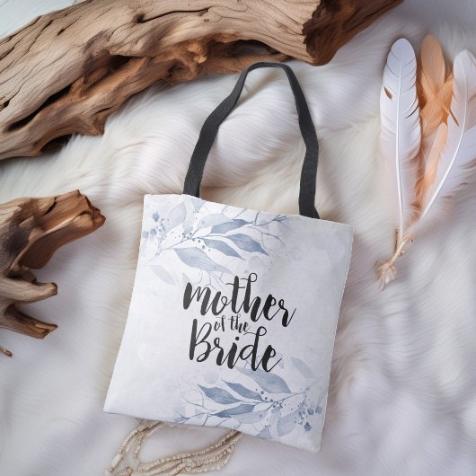 ブルーウォー葉ターカラーの結婚お母さん トートバッグ