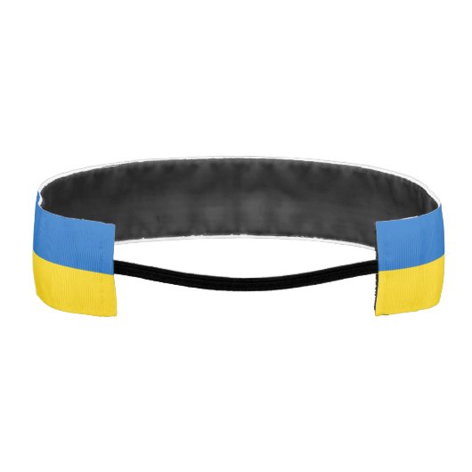 ブルーウクライナとイエローウクライナ アスレチックヘッドバンド (裏面)