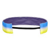 ブルーウクライナインスパイア平和アンチ戦争 アスレチックヘッドバンド (裏面)