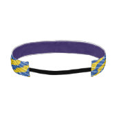 ブルーウクライナインスパイア平和アンチ戦争 アスレチックヘッドバンド (裏面)