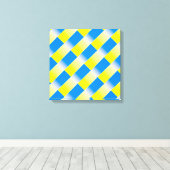 ブルーウクライナインスパイア平和アンチ戦争 キャンバスプリント (インサイチュ (ウッドフロア))