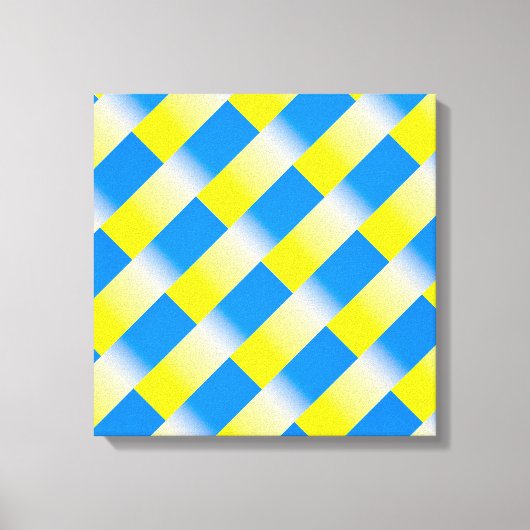 ブルーウクライナインスパイア平和アンチ戦争 キャンバスプリント (正面)