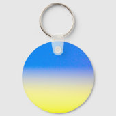 ブルーウクライナインスパイア平和アンチ戦争 キーホルダー (正面)