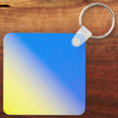 ブルーウクライナインスパイア平和アンチ戦争 キーホルダー (裏面)