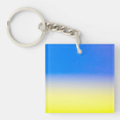 ブルーウクライナインスパイア平和アンチ戦争 キーホルダー (正面)