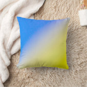 ブルーウクライナインスパイア平和アンチ戦争 クッション (ブランケット)