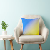 ブルーウクライナインスパイア平和アンチ戦争 クッション (椅子)