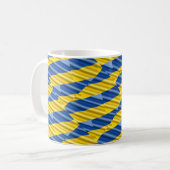 ブルーウクライナインスパイア平和アンチ戦争 コーヒーマグカップ (正面左)