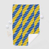 ブルーウクライナインスパイア平和アンチ戦争 ゴルフタオル (インサイチュ)